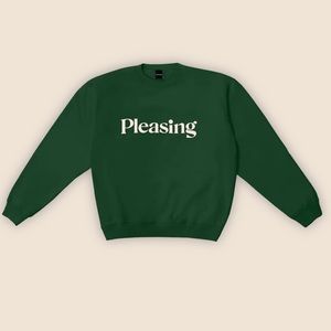 The Pleasing Crewneck in Forest Green